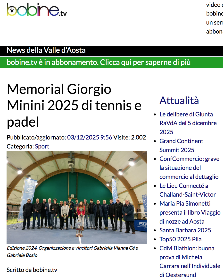 Memorial Giorgio Minini